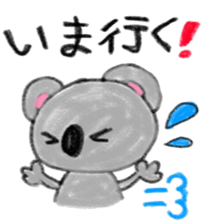 a cute koala sticker sticker #10090035