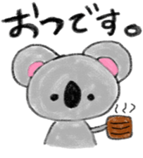 a cute koala sticker sticker #10090036