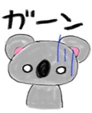a cute koala sticker sticker #10090042