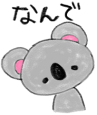 a cute koala sticker sticker #10090047