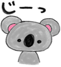 a cute koala sticker sticker #10090049