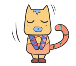 color cat Miro sticker #10090701