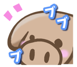 Friendly pig Sticker sticker #10091274