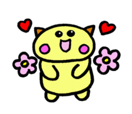 Large cat, and a small cat sticker #10092336