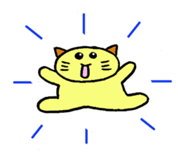 Large cat, and a small cat sticker #10092346