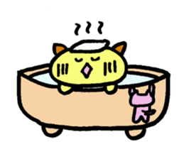 Large cat, and a small cat sticker #10092363