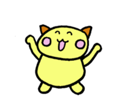 Large cat, and a small cat sticker #10092374