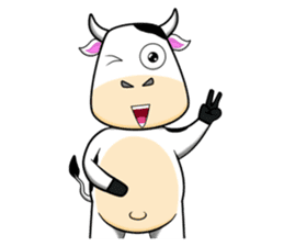 Khaitun Cow sticker #10093292