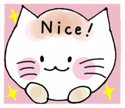 Nina cat and Hina chick. sticker #10093471