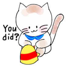 Nina cat and Hina chick. sticker #10093478