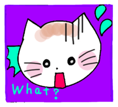 Nina cat and Hina chick. sticker #10093481