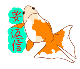 Fluttering Goldfish sticker #10093858