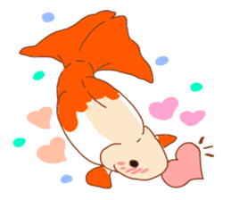 Fluttering Goldfish sticker #10093860
