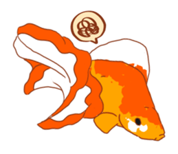 Fluttering Goldfish sticker #10093883