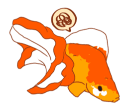 Fluttering Goldfish sticker #10093883