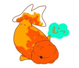 Fluttering Goldfish sticker #10093884