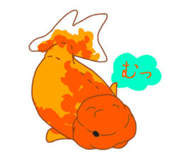 Fluttering Goldfish sticker #10093884
