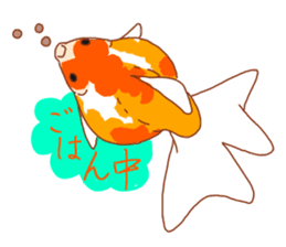 Fluttering Goldfish sticker #10093890