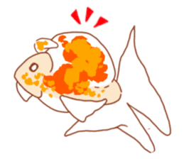 Fluttering Goldfish sticker #10093891