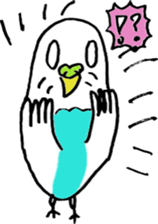 Shell grass parakeets sticker #10093907