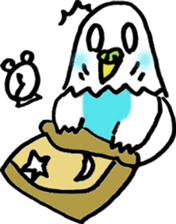 Shell grass parakeets sticker #10093911