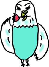 Shell grass parakeets sticker #10093915