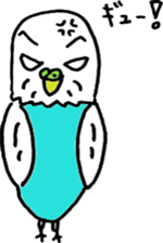 Shell grass parakeets sticker #10093918