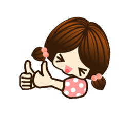 Lovely cute girl part1 sticker #10094098
