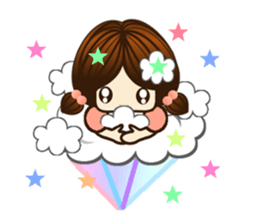 Lovely cute girl part1 sticker #10094100