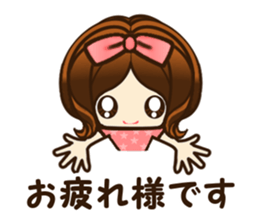Lovely cute girl part1 sticker #10094101
