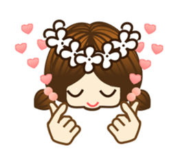 Lovely cute girl part1 sticker #10094108