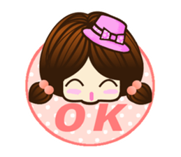 Lovely cute girl part1 sticker #10094123