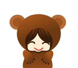 Lovely cute girl part1 sticker #10094130