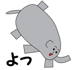 Elephant Satoshi-kun sticker #10094513