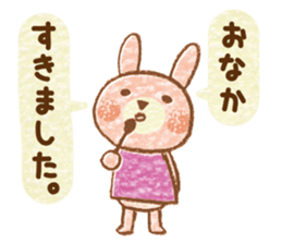 Twin rabbit of a letter lover sticker #10094569