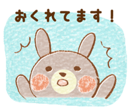 Twin rabbit of a letter lover sticker #10094586