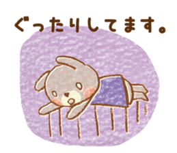 Twin rabbit of a letter lover sticker #10094588