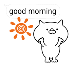 Balloon pun cat sticker #10094792