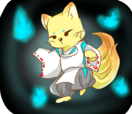 fox cosplay2 sticker #10095095