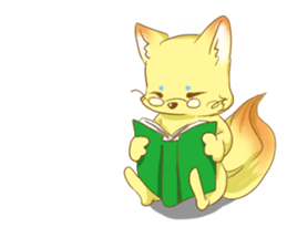 fox cosplay2 sticker #10095096
