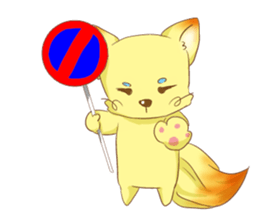 fox cosplay2 sticker #10095103