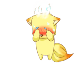 fox cosplay2 sticker #10095105