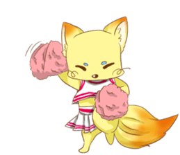 fox cosplay2 sticker #10095112