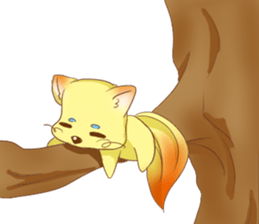 fox cosplay2 sticker #10095127