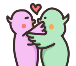 Graffiti parakeet sticker #10095986