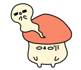 mushroom BOO sticker #10096091