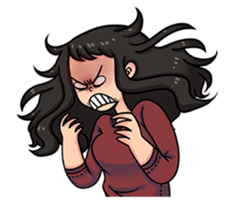 Cewe Sensitif sticker #10096888