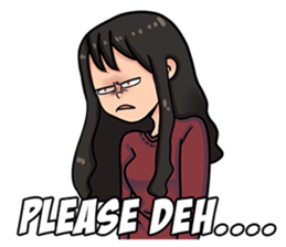 Cewe Sensitif sticker #10096892