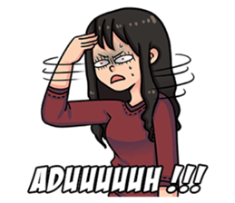 Cewe Sensitif sticker #10096893