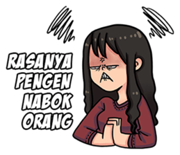 Cewe Sensitif sticker #10096894